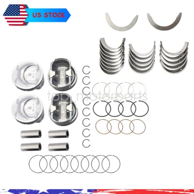 Main Rod Bearing & Piston & Rings For 2010-2016 Hyundai Sonata Kia Optima 2.4L Foto 1 de 4