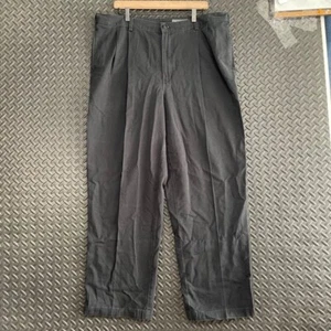 Pantaloni uomo Eddie Bauer neri chino relaxed fit abbigliamento casual taglia 40 alti - Foto 1 di 8