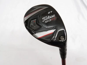 Used Titleist 913H 27* Hybrid - Mitsubishi Bassara 60 Regular (R) flex 913-H +HC - Picture 1 of 11