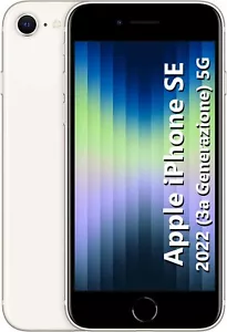 Smartphone Apple iPhone SE 2022 3a Generazione 5G 128GB 4,7" STARLIGHT MMXK3 - Foto 1 di 8