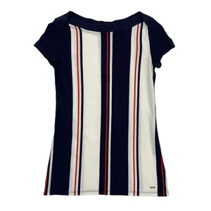 Damenoberteil Tommy Hilfiger Größe XS Kurzarm dunkelblau weiß & rot gestreift - Bild 1 von 5
