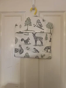 Pegbag Handmade Laundry Washing Line Strong Cotton Fabric Green/grey Woodland - Picture 1 of 2