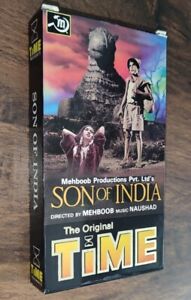 VHS Hindi Bollywood SON OF INDIA 1962 Mehboob Khan Mega RARE Time Video Bombay
