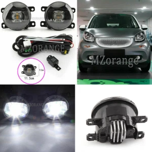 LED Smoked Fog Light Lamp Wiring Kit For Benz Smart Fortwo Forfour 453 2014-2020 - Picture 1 of 12