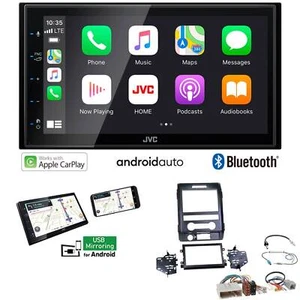 JVC 2-DIN Autoradio Apple CarPlay Android Auto für Ford F150 ab 2009 schwarz - Bild 1 von 8