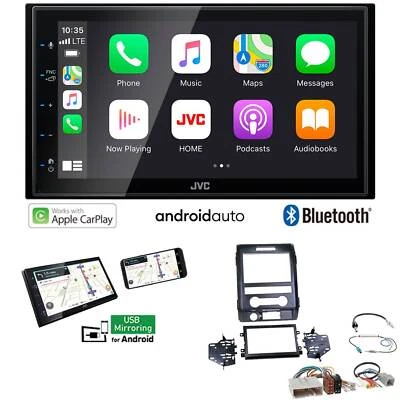 JVC 2-DIN Autoradio Apple CarPlay Android Auto für Ford F150 ab 2009 schwarz - Bild 1 von 4