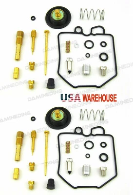 2 X KIT DE RECONSTRUCCIÓN DE REPARACIÓN DE CARBURADOR Y VÁLVULA DE CORTE DE AIRE 79 CM400A CM400T Stock en EE. UU. Foto 1 de 4
