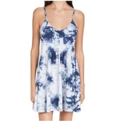 Z Supply Kona Cloud 连衣裙 M 蓝色领带染料 婴儿娃娃 波西米亚 Flowy 度假 全新带标签 — 第 1/4 张图片