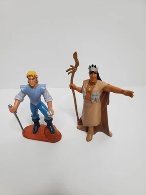 Figuras coleccionables vintage 1995 Disney POCAHONTAS John Smith + Chief - Mattel Foto 1 de 4