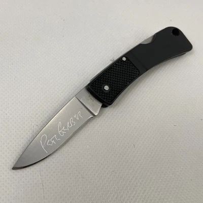 🌟Navaja de Bolsillo Plegable Ligera Pete Gerber Grabada Firmada LST, Rara, ¡BONITA! Foto 1 de 4