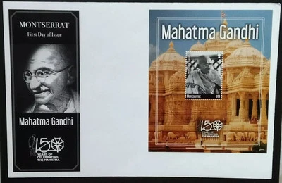 Montserrat Mahatma Gandhi First Day Cover 150th Anniversary 2019-ZZIAA - Image 1 of 4