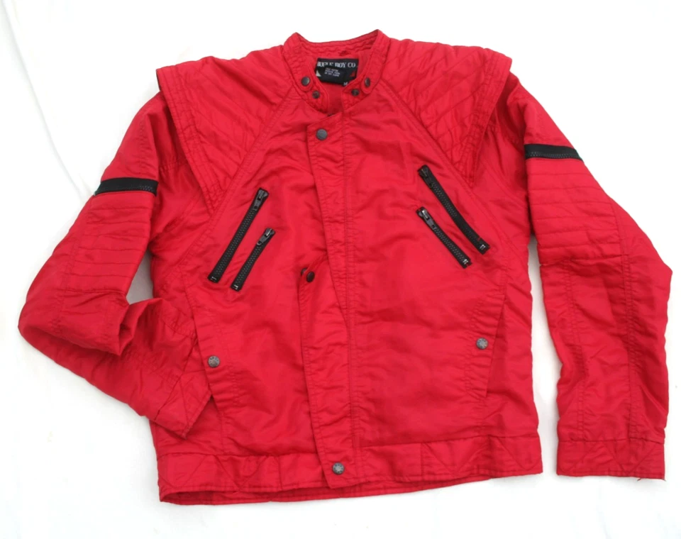 CHAQUETA DE PARACAÍDAS DE COLECCIÓN MICHAEL JACKSON AÑOS 80 ABRIGO BEAT IT THRILLER BAD Foto 1 de 4