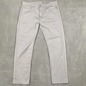 Levis 502 Taper Stretch Mens 36x32 All-Season Tech Grey 5-Pockets Pants Zip - Picture 1 of 6