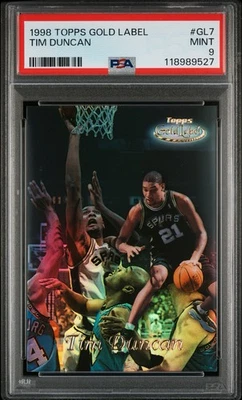 1998-99 Topps - Gold Label Tim Duncan #GL7 PSA 9 - Image 1 of 2