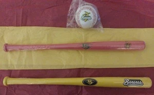 Mini murciélago de animales de fiesta Savannah Bananas, bola con logotipo de plátanos, paquete de banderines - Imagen 1 de 8