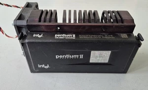 CPU Intel Pentium II 266 MHz 1 núcleo SECC con enfriador + ventilador (SL2HE) USADA - Imagen 1 de 4