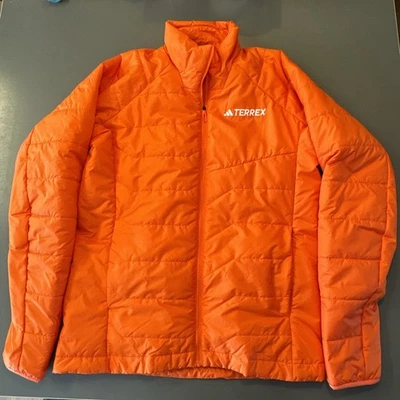 Adidas Men's Terrex Syn Insulated Hiking Jacket, NWT , HZ1385, Orange, Size M - Image 1 of 4