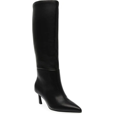 Bota hasta la rodilla Steve Madden negra lava punta talla 7,5 Foto 1 de 4