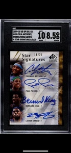 2009 SP Signature 4 Star AUTO Lebron James - Anthony - Pierce - King /25 SGC 8.5 - Bild 1 von 2