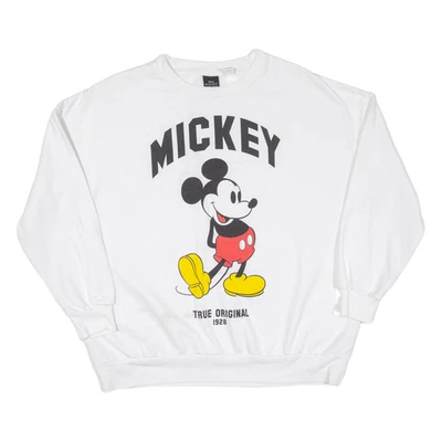 DISNEY Mickey Mouse Womens Sweatshirt White M - Image 1 of 4