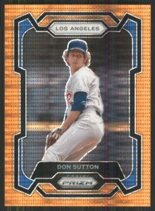2024 Panini Prizm Prizms Orange Pulsar #56 Don Sutton /399 Dodgers 2552 - Foto 1 di 2