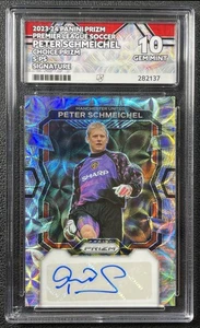 PETER SCHMEICHEL ACE 10 2023 PANINI PRIZM PREMIER LEAGUE FIRME AUTO SCELTA - Foto 1 di 2
