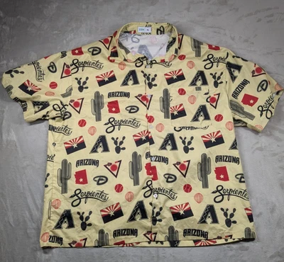 Рубашка мужская Arizona Diamondbacks Serpientes размер XL MLB с принтом на пуговицах - Изображение 1 из 4