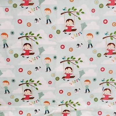 3+ Yard Riley Blake Fly A Kite October Afternoon Cotton Fabric Quilts C2780  - Image 1 of 4