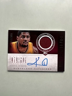 2012 Panini Intrigue Rookie Jersey Autograph Kyrie Irving /199 RC Cleveland Cavs - Image 1 of 4