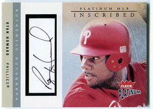 2004 Fleer Platinum scritta RYAN HOWARD Phillies MVP Auto SP #/160 - Foto 1 di 2