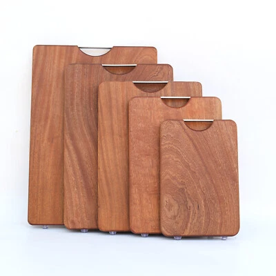 Tabla de cortar/cortar madera maciza hecha a mano premium cocina cocina madera gruesa Foto 1 de 4