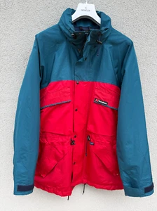 BERGHAUS Rain Jacket Mens Extra Large Vintage Aquafoil Full Zip Windbreaker RED - Picture 1 of 23