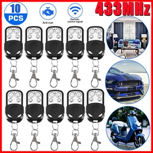 10 X 433mhz Universal Electric Garage Door Cloning Remote Control Key Fob Opener - Picture 1 of 12