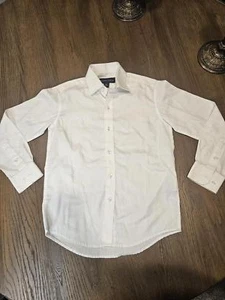 Saks Fifth Ave. Boys White Button-Down Shirt - Size 6 - Picture 1 of 7