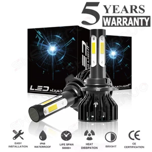 9005 HB3 LED Headlight High Beam Bulbs Ultra Bright White 6000K Lamp Pack of 2 - Picture 1 of 11