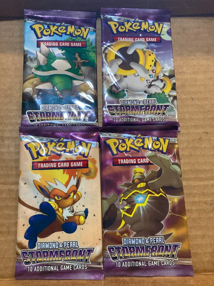 复古 Pokemon Diamond & Pearl STORMFRONT ONE Booster Pack 工厂密封 — 第 1/3 张图片