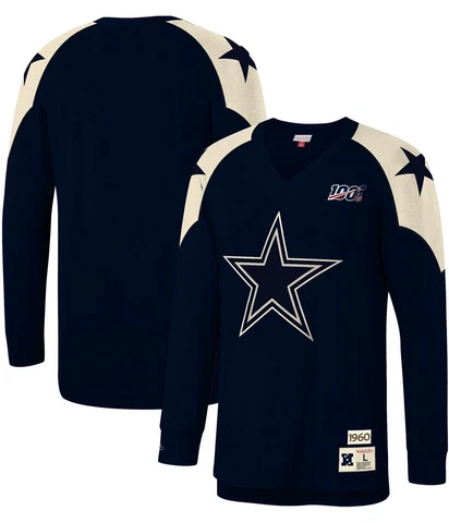 Mitchell & Ness Mens Dallas Cowboys Graphic T-Shirt, Blue, XX-Large Cover