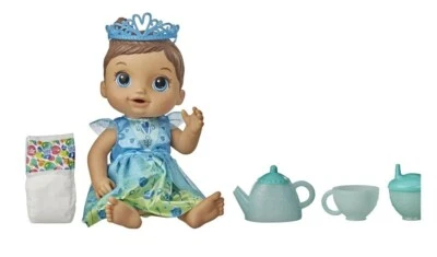 HASBRO Baby Alive Tea 'n Sparkles Baby Doll Brunette color change NIB/Sealed