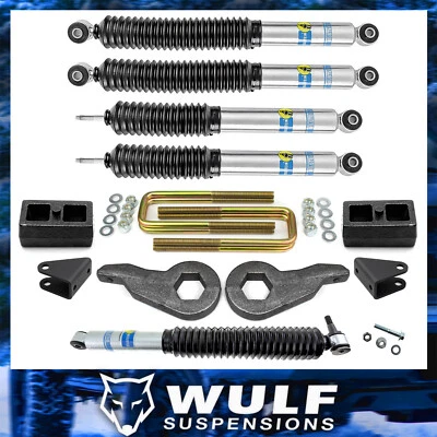 3" Front 2" Rear Lift Kit w/ Bilstein Shocks For 2001-2010 Chevy 2500HD 4WD - Image 1 of 4