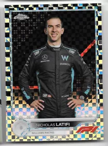 2022 Topps Chrome Formula 1 Checker Flag Refractors #51 Nicholas Latifi - Picture 1 of 2