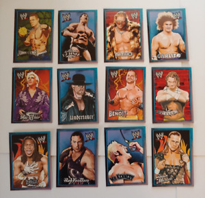 2007 Topps WWE Dog Tags Complete 24 Card Base Set with Tags and Checklist