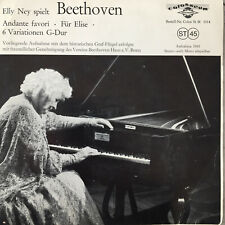 In Memoriam: ELLY NEY spielt Beethoven (EP Colosseum M 1014 / NM)