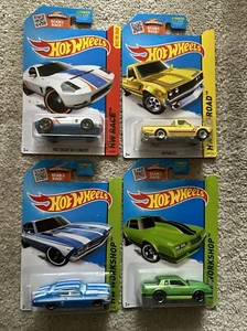 Juego de 4 Hot Wheels Amarillo 620 Verde Monte Carlo Chevelle SS '15 K-Mart Exclusivo - Imagen 1 de 11