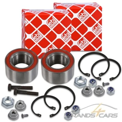 FEBI BILSTEIN 2x RADLAGER VORNE FÜR VW CADDY CORRADO GOLF 2 3 JETTA PASSAT POLO - Bild 1 von 4