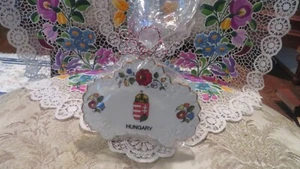 "Pluma y lápiz de porcelana pintada a mano kalocsa 5"" x 3 1/2" - Imagen 1 de 5