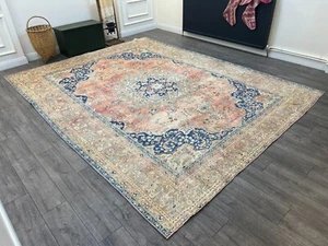 Oversize Rug, Large Persian Rug, Antique Rug, Handmade Rug, Wool 9.5 x 12.2 ft - Picture 1 of 9