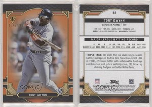 2022 Topps Triple Threads Amber /199 Tony Gwynn #82 HOF
