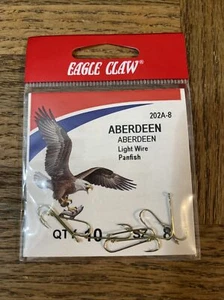 Eagle claw Aberdeen Hook 202A-8 - Picture 1 of 2