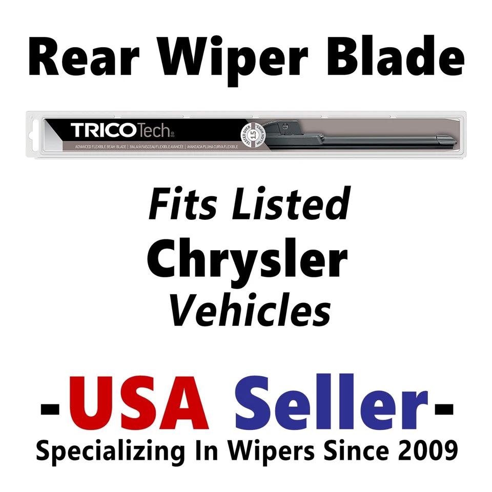 Limpiaparabrisas trasero - Hoja de haz premium - se adapta a vehículos Chrysler enumerados - 19160 Foto 1 de 1
