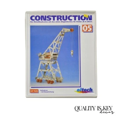 Vintage 1990s Eitech German Construction Model Erector Kit 05 Port Crane NOS - Image 1 of 4